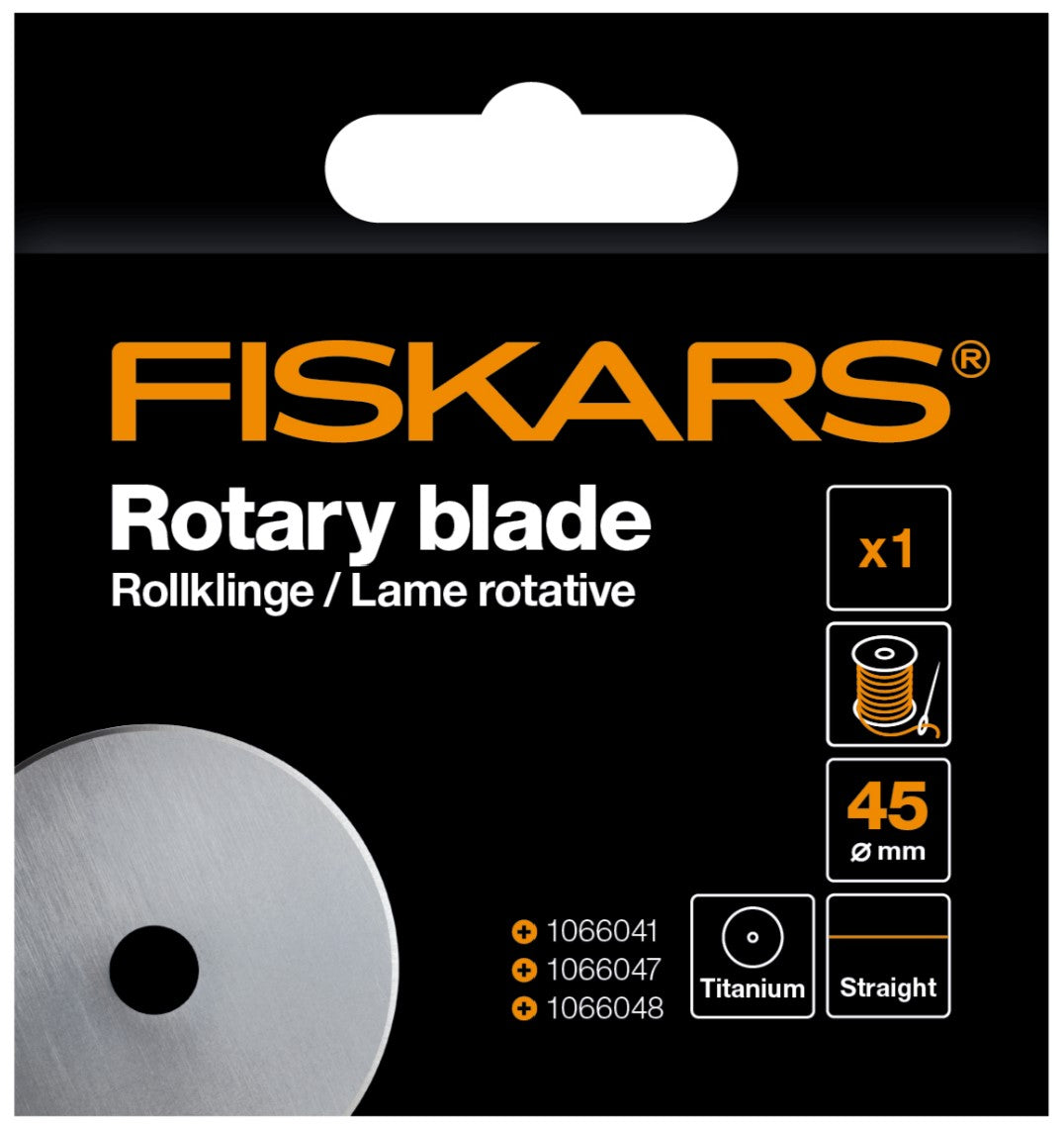 Fiskars Rotary Blade Straight Titanium 45mm